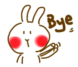 Shy Bunny 2 sticker #10329582
