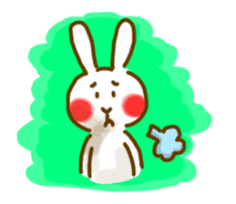 Shy Bunny 2 sticker #10329588