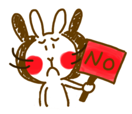 Shy Bunny 2 sticker #10329604