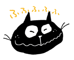 Black cat "Matton" with Friends 6 sticker #10329811
