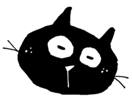 Black cat "Matton" with Friends 7 sticker #10330021