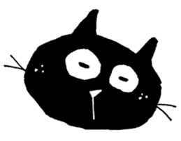 Black cat "Matton" with Friends 7 sticker #10330021