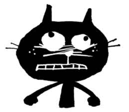 Black cat "Matton" with Friends 7 sticker #10330024