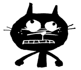 Black cat "Matton" with Friends 7 sticker #10330024