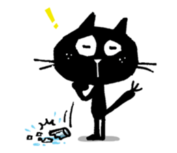 Black cat "Matton" with Friends 5 sticker #10330116