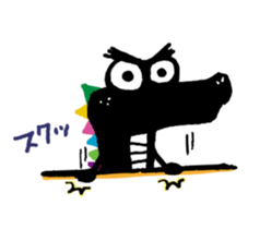 Black cat "Matton" with Friends 5 sticker #10330129