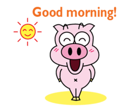 Piggy Ton-kichi for daily use sticker #10330216