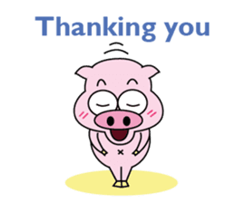 Piggy Ton-kichi for daily use sticker #10330218