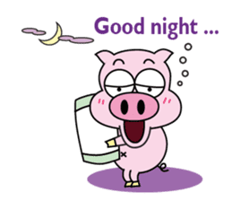 Piggy Ton-kichi for daily use sticker #10330220