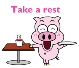 Piggy Ton-kichi for daily use sticker #10330221