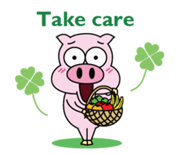 Piggy Ton-kichi for daily use sticker #10330222