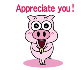 Piggy Ton-kichi for daily use sticker #10330224