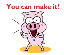 Piggy Ton-kichi for daily use sticker #10330228