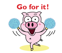 Piggy Ton-kichi for daily use sticker #10330229
