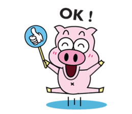 Piggy Ton-kichi for daily use sticker #10330230
