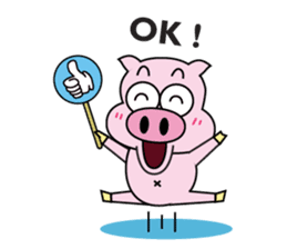Piggy Ton-kichi for daily use sticker #10330230