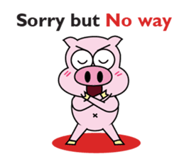 Piggy Ton-kichi for daily use sticker #10330234