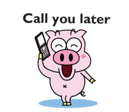 Piggy Ton-kichi for daily use sticker #10330238