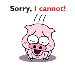 Piggy Ton-kichi for daily use sticker #10330240