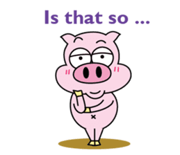 Piggy Ton-kichi for daily use sticker #10330243