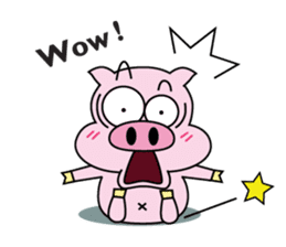 Piggy Ton-kichi for daily use sticker #10330244