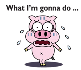 Piggy Ton-kichi for daily use sticker #10330246