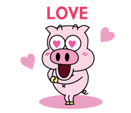 Piggy Ton-kichi for daily use sticker #10330254