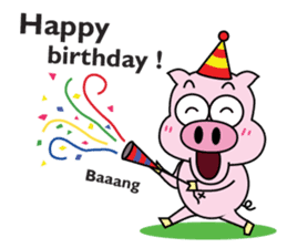 Piggy Ton-kichi for daily use sticker #10330255