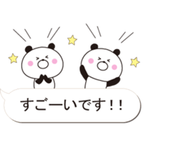 A small panda is attached to a balloon sticker #10330997