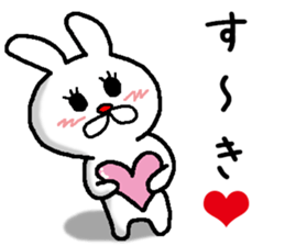 rabbit love love sticker #10331136