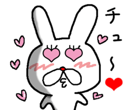 rabbit love love sticker #10331139