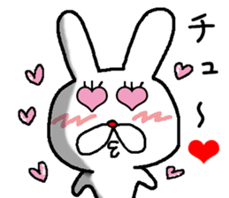 rabbit love love sticker #10331139