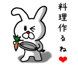 rabbit love love sticker #10331141