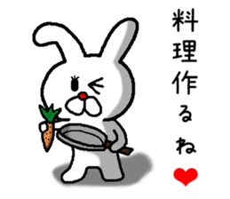 rabbit love love sticker #10331141