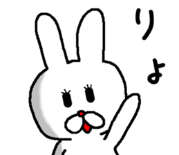 rabbit love love sticker #10331143