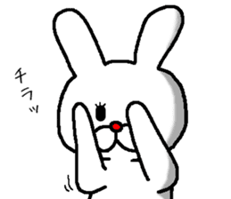 rabbit love love sticker #10331149