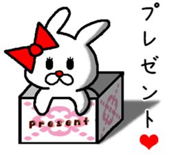rabbit love love sticker #10331155