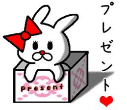 rabbit love love sticker #10331155