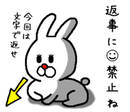 rabbit love love sticker #10331172
