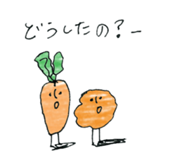 Potatoes, carrots, onions, vegetables! sticker #10331206