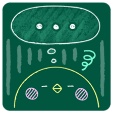 KAWAII blackboard message sticker #10331557