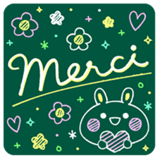 KAWAII blackboard message sticker #10331559