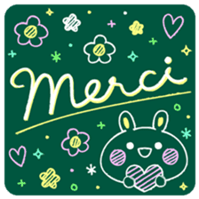 KAWAII blackboard message sticker #10331559