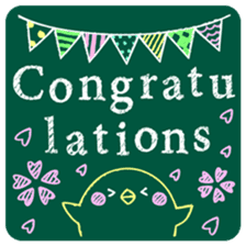 KAWAII blackboard message sticker #10331575