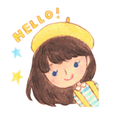 Carrie the Painter Hat sticker #10332696