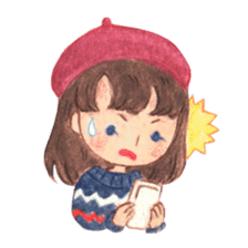 Carrie the Painter Hat sticker #10332697