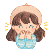 Carrie the Painter Hat sticker #10332700