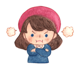 Carrie the Painter Hat sticker #10332705