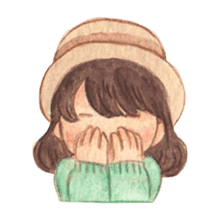 Carrie the Painter Hat sticker #10332706