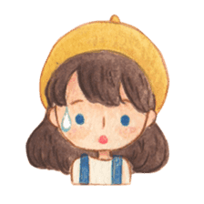 Carrie the Painter Hat sticker #10332707